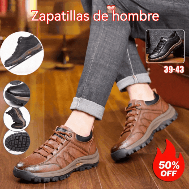 😎👍【39-48】 Otoño/Invierno 2025. Nuevas zapatillas de senderismo de moda para hombre, zapatillas deportivas casuales