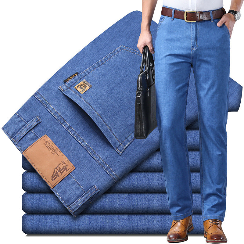 🔥✨【Último día con 50 % de descuento】【60-110KG】👖 Jeans de hombre, sencillos, casuales, versátiles, tallas grandes