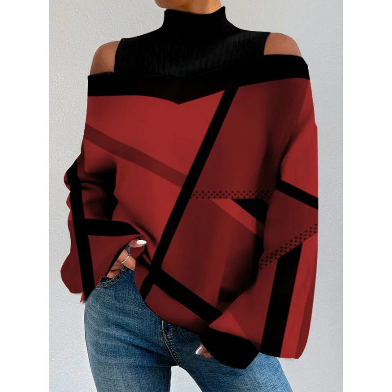 【Nueva llegada】 Elegante top de cachemira con hombros descubiertos, imprescindible para otoño e invierno, que muestra tu estilo de moda.