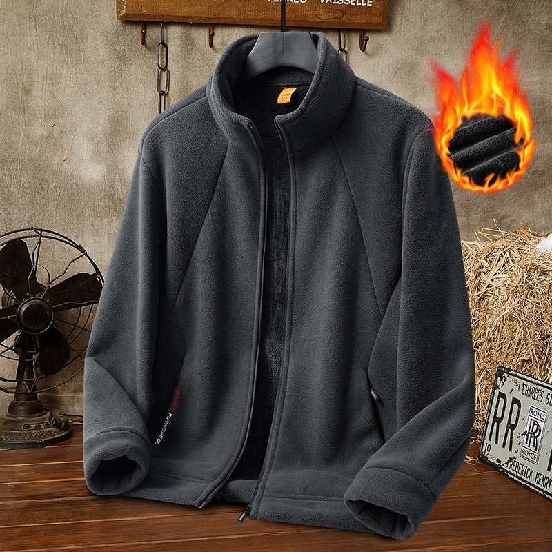 🔥【50% de Descuento】🔥【M-5XL】Chaqueta de Terciopelo Grueso de Lana para Hombre, Talla Grande, Cálida y Cómoda para Otoño e Invierno【40% de Descuento】