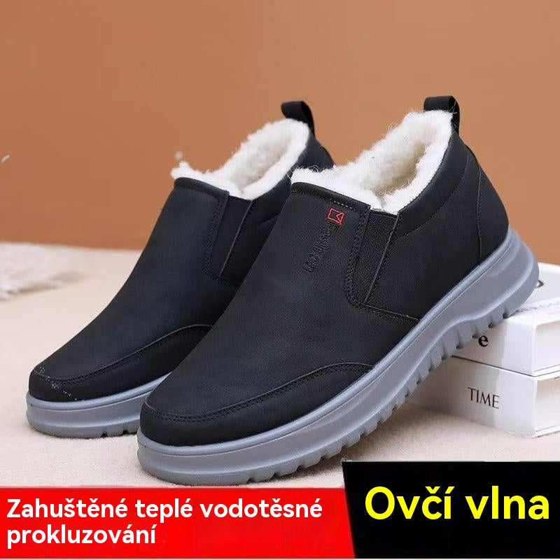 ❄️【39-44】Botas de invierno para hombre, de piel, con forro polar y grosor extra.