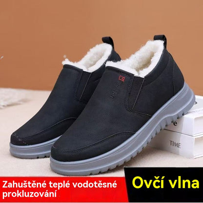 ❄️【39-44】Botas de invierno para hombre, de piel, con forro polar y grosor extra.