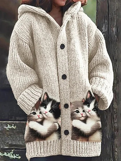 【S-5XL】Lindo abrigo grueso con capucha de felpa y forro polar