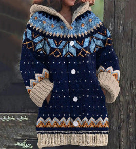 🔥【Tallas S~5XL】✨Nueva chaqueta con capucha retro, elegante y colorida para otoño/invierno 2025