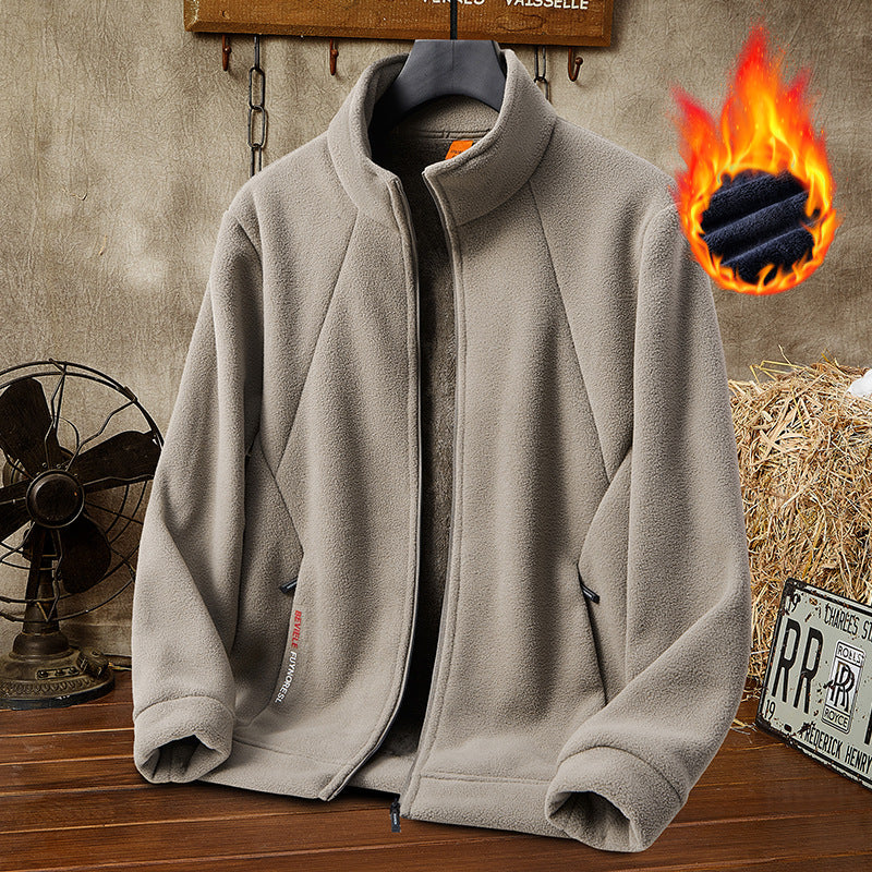 🔥【50% de Descuento】🔥【M-5XL】Chaqueta de Terciopelo Grueso de Lana para Hombre, Talla Grande, Cálida y Cómoda para Otoño e Invierno【40% de Descuento】
