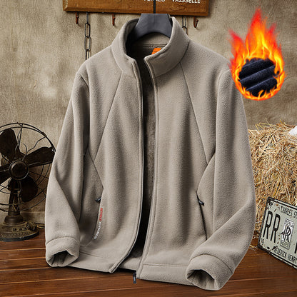 🔥【50% de Descuento】🔥【M-5XL】Chaqueta de Terciopelo Grueso de Lana para Hombre, Talla Grande, Cálida y Cómoda para Otoño e Invierno【40% de Descuento】