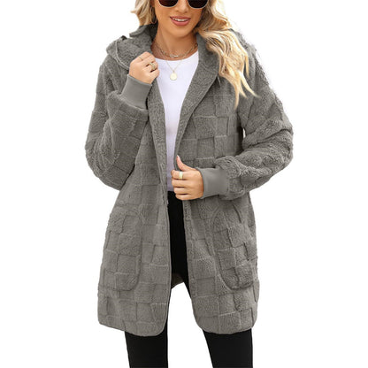 ☃️Descuento limitado del 39 %❄️[S-5XL]🌸Novedad para la temporada de invierno: chaqueta informal de mujer con forro polar a cuadros.