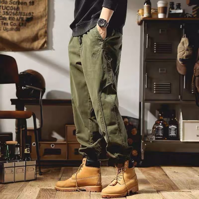 🔥【50% de descuento】🔥【M-4XL】Pantalones de trabajo estilo americano para otoño/invierno, duraderos ✅【40-100 kg】