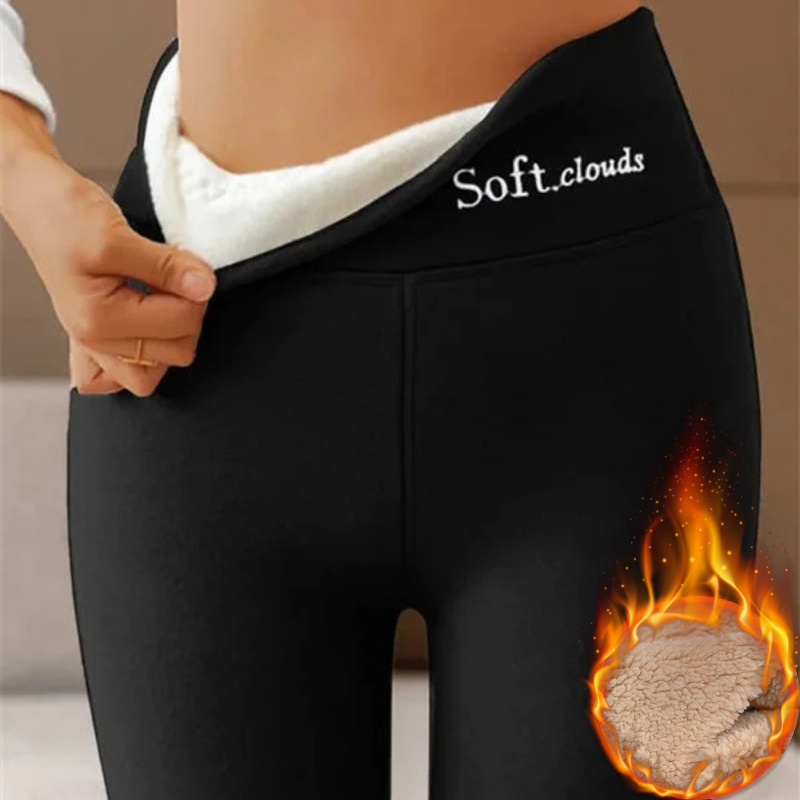 【S-5XL】2025 Otoño Invierno Leggings cálidos de cachemira de cintura alta