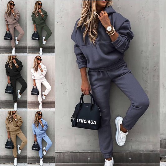 🍁🍂 Este elegante conjunto de sudadera de dos piezas de manga larga de color marrón es informal, moderno y cómodo, lo que lo convierte en una opción ideal para usar al aire libre todos los días.