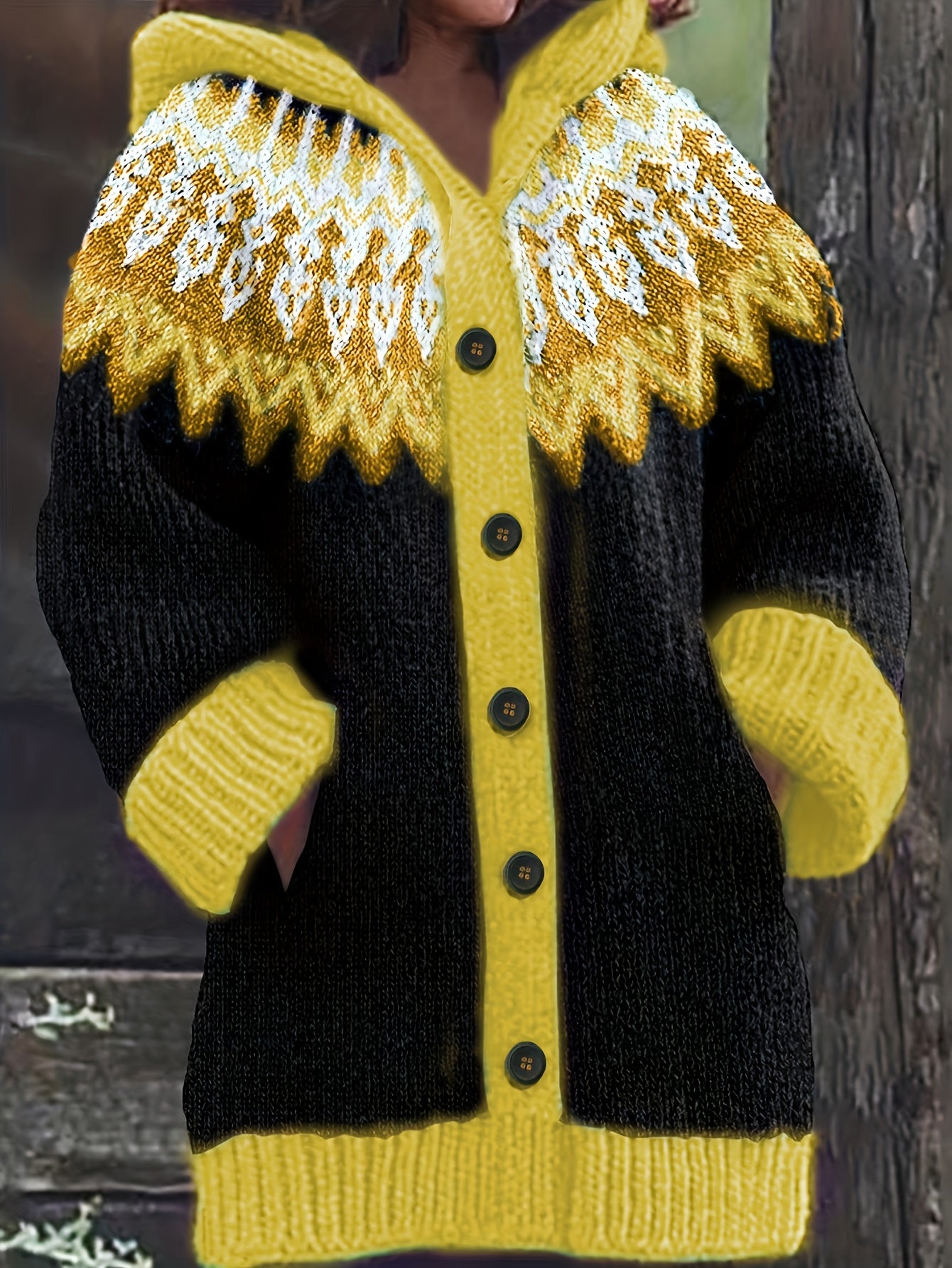 【S~5XL】✨Elegante chaqueta con capucha de colores y estilo retro