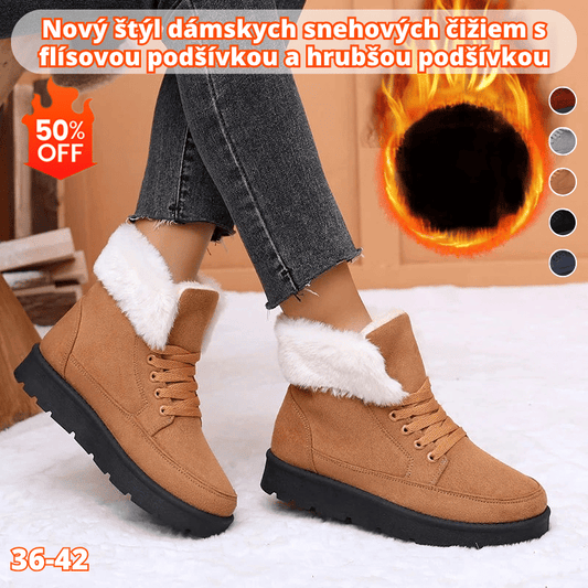 🔥【50% de descuento】👢【Tallas 36-42】Botas de nieve para mujer, nuevo estilo otoño/invierno 2025, con forro polar y forro más grueso