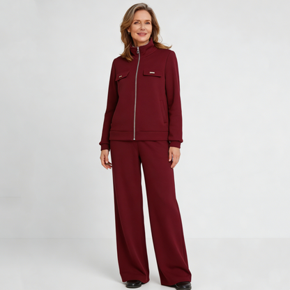 🔴Oferta por tiempo limitado💥【M-4XL】Traje casual de terciopelo para mujer, diseño atrevido (chaqueta + pantalón)