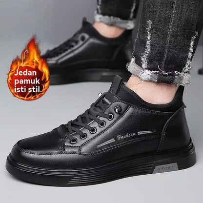 😎👍【39-44】Nuevas botas impermeables de piel y gamuza para otoño e invierno 2025.