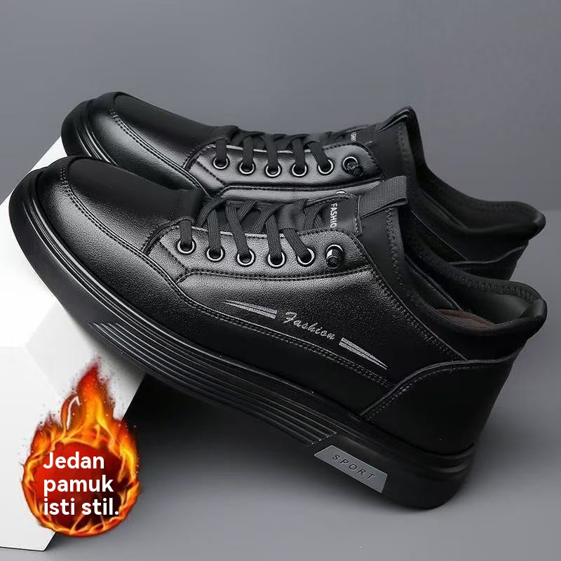 😎👍【39-44】Nuevas botas impermeables de piel y gamuza para otoño e invierno 2025.