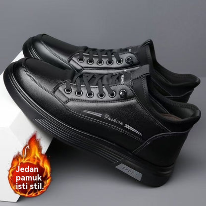 😎👍【39-44】Nuevas botas impermeables de piel y gamuza para otoño e invierno 2025.