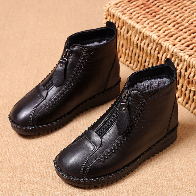 🔥【Tallas 35-42】Botas de mujer para otoño/invierno, suela suave con cremallera, elegantes y cómodas