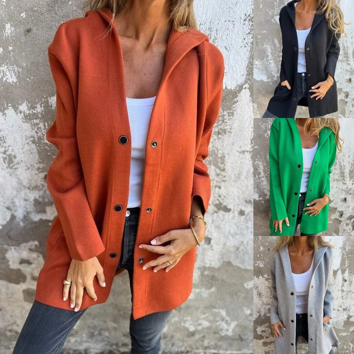 💥¡50% de descuento por tiempo limitado! 🔥Nueva chaqueta informal con capucha cómoda de 2025.【S-5XL】