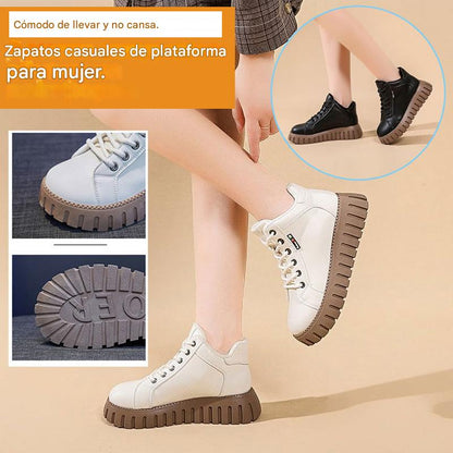50% DE DESCUENTO【35-40】Zapatos de plataforma casuales para mujer, cómodos de llevar y no cansan.
