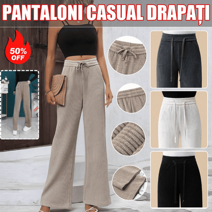 ✨【Ofertas especiales】👖Nuevos pantalones casuales de terciopelo con pierna ancha, muy cómodos de llevar.💖