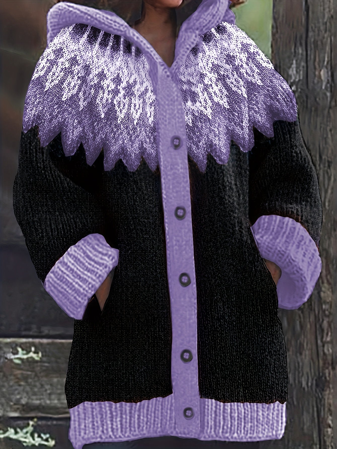 【S~5XL】✨Elegante chaqueta con capucha de colores y estilo retro