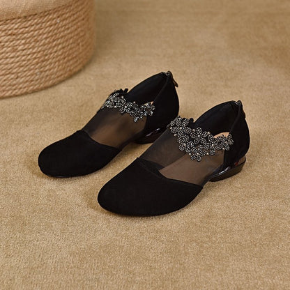 🔥✨【35-41】🏆2025 Nuevos Tacones de Cuña con Fondo Suave de Malla Hueca para Mujer