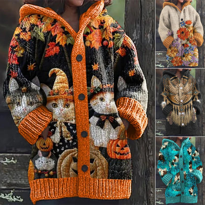 🔥【Tallas S~5XL】✨Nueva chaqueta con capucha retro, elegante y colorida para otoño/invierno 2025