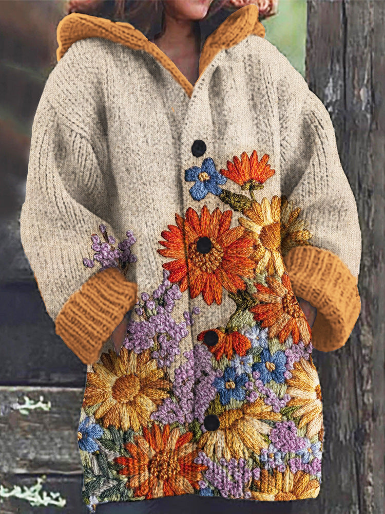 🔥【Tallas S~5XL】✨Nueva chaqueta con capucha retro, elegante y colorida para otoño/invierno 2025