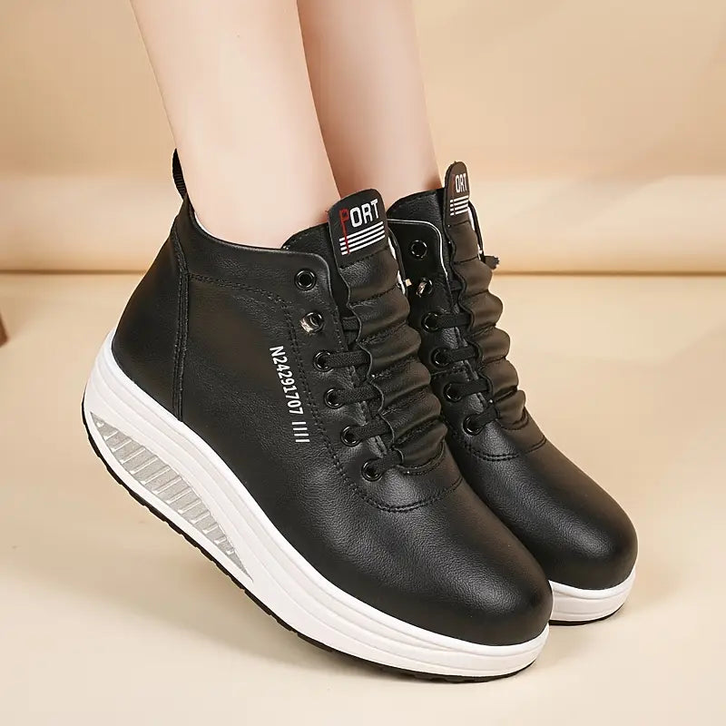 🎁👢【35-41】2025 Otoño/Invierno Nuevo estilo Zapatos cómodos y transpirables para mujer, aumento de altura de 5 cm