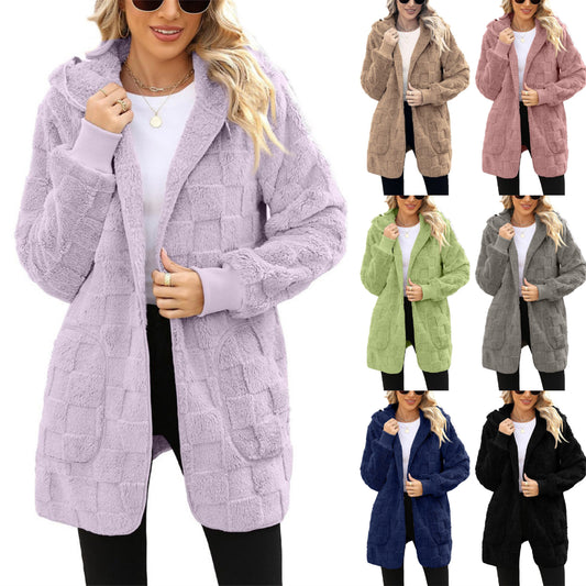 ☃️Descuento limitado del 39 %❄️[S-5XL]🌸Novedad para la temporada de invierno: chaqueta informal de mujer con forro polar a cuadros.