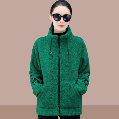 【M-6XL】Chaqueta de mujer con forro de lana de cordero