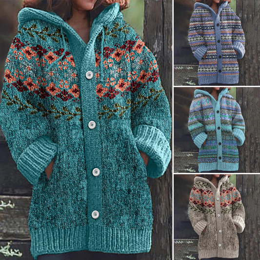 🔥🧥【S~5XL】✨Nueva chaqueta con capucha retro, elegante y colorida para otoño/invierno 2025