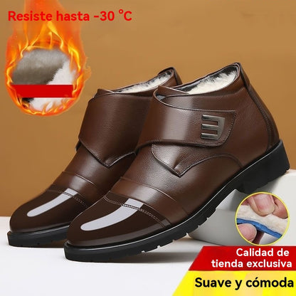 🏆【38-44】🔥Botas de invierno de algodón con forro polar, calzado informal de estilo británico