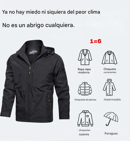 💥Una chaqueta con capucha cómoda y cálida con excelente protección contra el viento; cuanto más la uses, más cálida te parecerá.