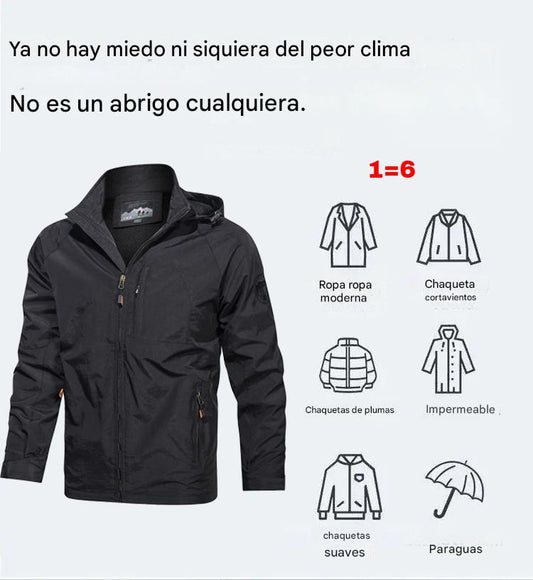 💥Una chaqueta con capucha cómoda y cálida con excelente protección contra el viento; cuanto más la uses, más cálida te parecerá.