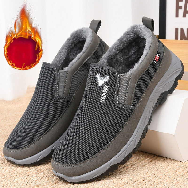 【38-44】2024 nuevos zapatos gruesos botas de invierno de algodón cálidas