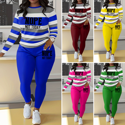 🔥50% de descuento 🔥🌈Traje casual de rayas estilo hip-hop 【Camisa + Pantalón】