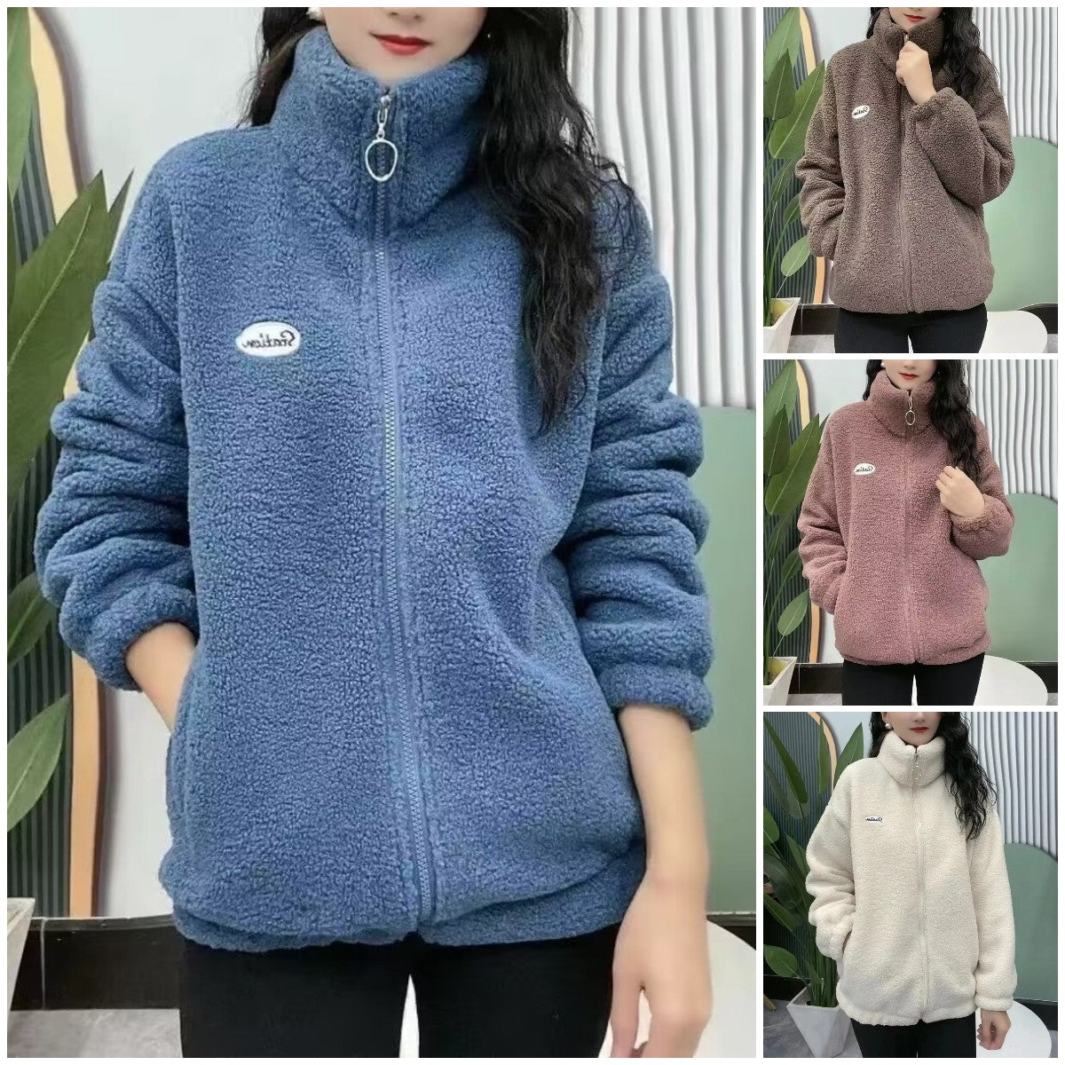 🔥🔥【M-4XL】Chaqueta cálida de lana de cordero de puro algodón