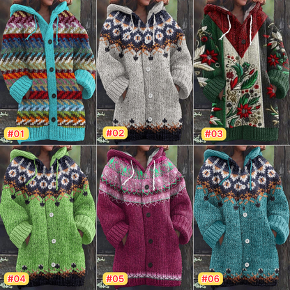 🔥！！！50% de descuento🔥🥰【S-5XL】Nuevo suéter cardigan retro cómodo