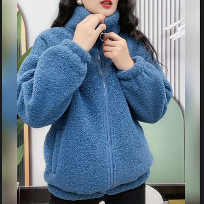 🔥🔥【M-4XL】Chaqueta cálida de lana de cordero de puro algodón