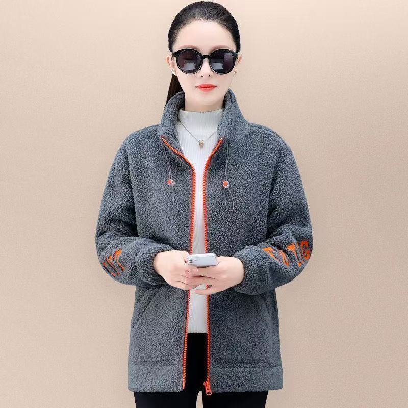 【M-6XL】Chaqueta de mujer con forro de lana de cordero