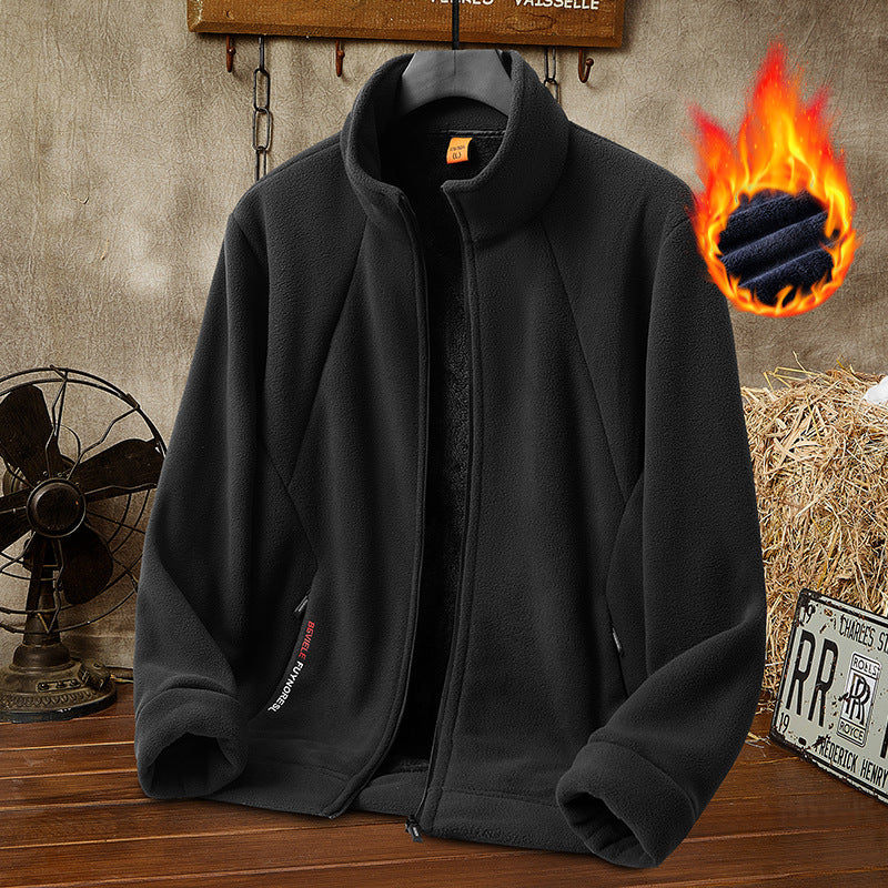 🔥【50% de Descuento】🔥【M-5XL】Chaqueta de Terciopelo Grueso de Lana para Hombre, Talla Grande, Cálida y Cómoda para Otoño e Invierno【40% de Descuento】