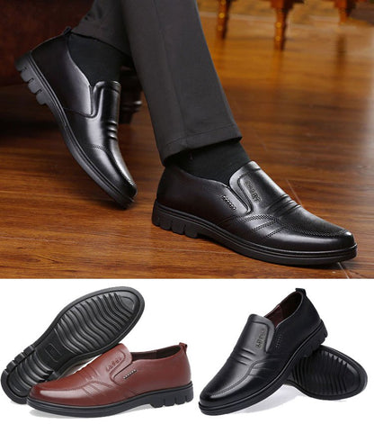 🔥Nuevos zapatos casuales de negocios para hombre fabricados en piel auténtica.