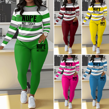 🔥50% de descuento 🔥🌈Traje casual de rayas estilo hip-hop 【Camisa + Pantalón】