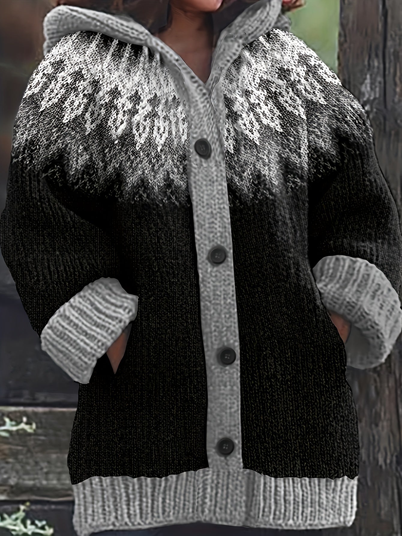 【S~5XL】✨Elegante chaqueta con capucha de colores y estilo retro