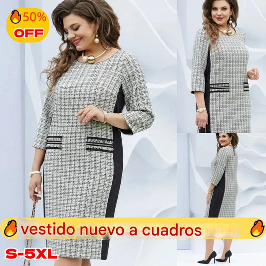 49% OFF🔥🌷【Tallas S-5XL】Vestido de tallas grandes de alta calidad, cómodo y elegante【Rebajas de fin de temporada】