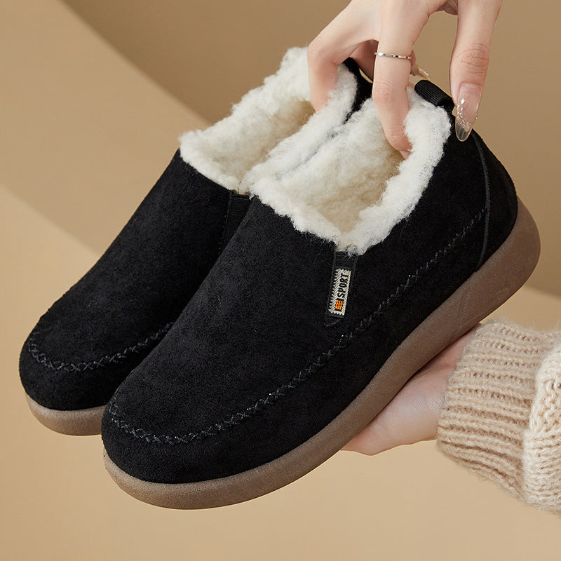 🔥【35-41】Botas cálidas de invierno de algodón con forro polar