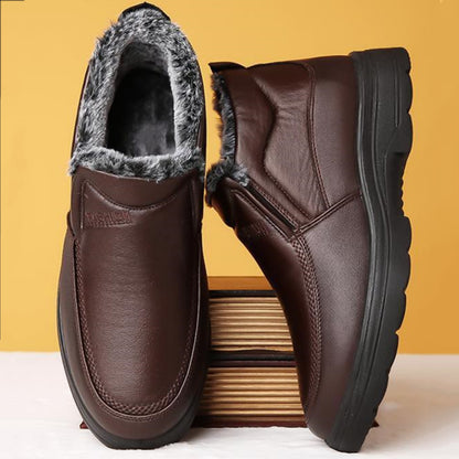 🔥[Oferta especial] Nuevas botas de invierno para hombre, forradas de terciopelo y cálidas.