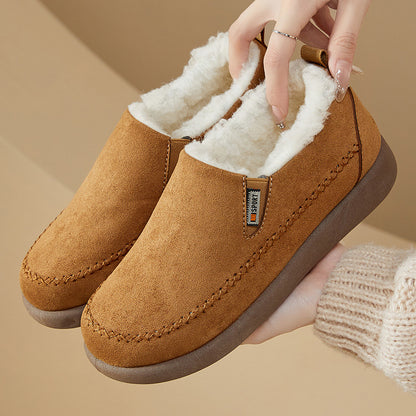 🔥【35-41】Botas cálidas de invierno de algodón con forro polar