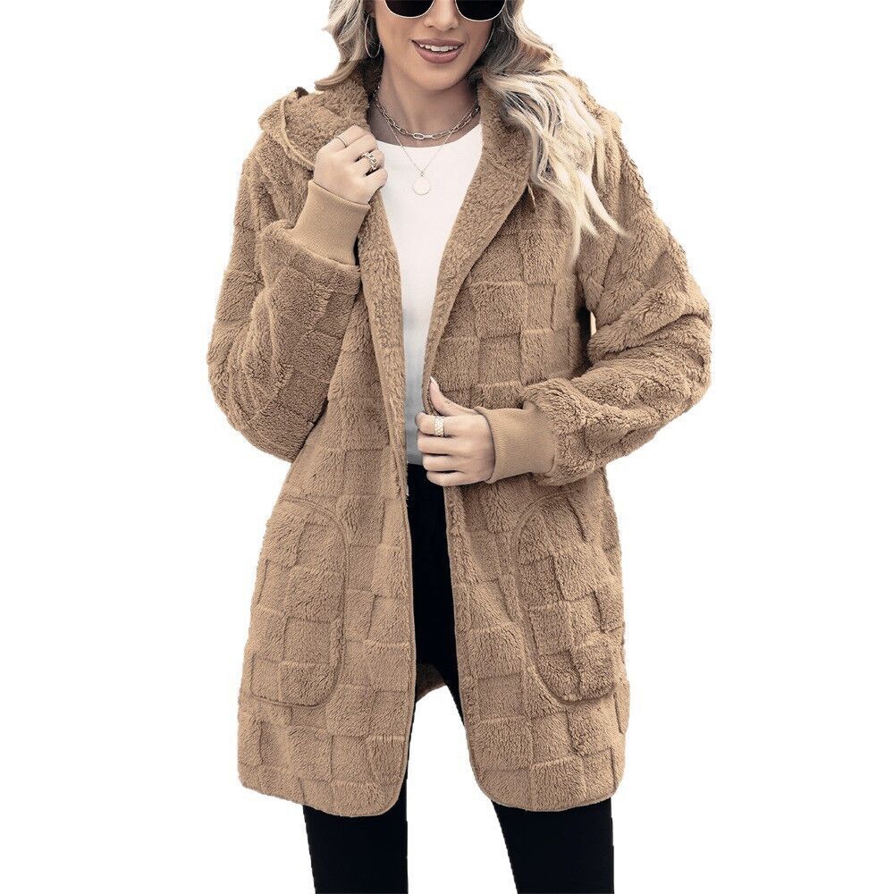☃️Descuento limitado del 39 %❄️[S-5XL]🌸Novedad para la temporada de invierno: chaqueta informal de mujer con forro polar a cuadros.